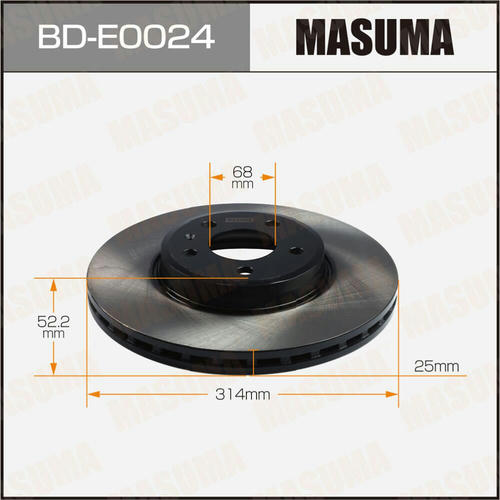 Диск тормозной Masuma, BD-E0024