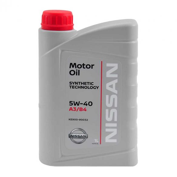 Масло моторное NISSAN 5W-40 синтетика 1л KE90090032R