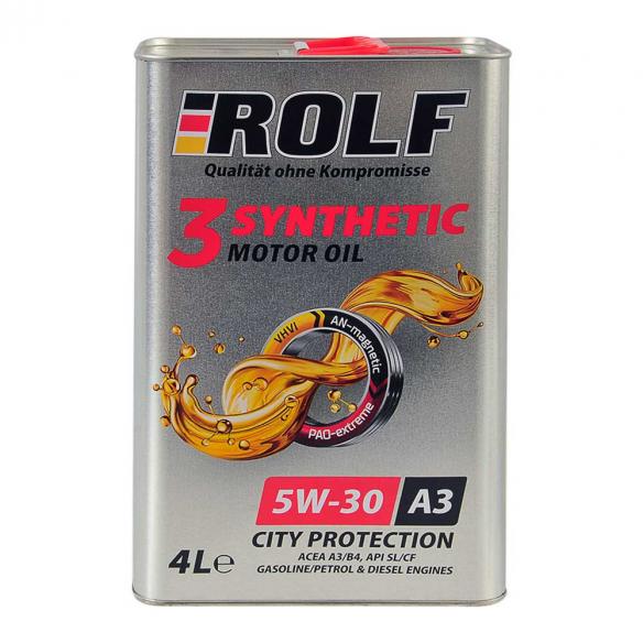 Масло моторное ROLF ACEA 5W-30 синтетика 4 л 322549