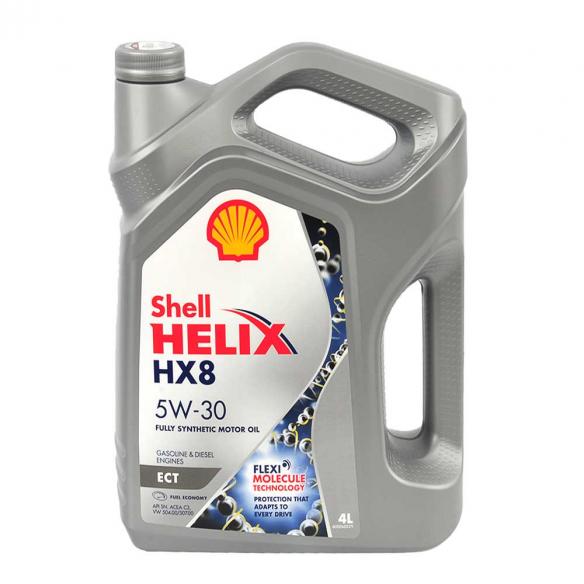 Масло моторное SHELL HELIX HX8 ECT 5W-30 синтетика 4 л 550048035