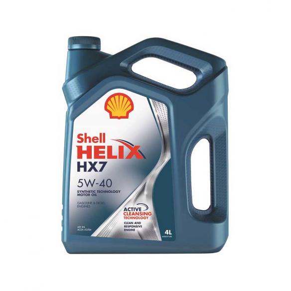Масло моторное SHELL HELIX HX7 5W-40 полусинтетика 4 л 550051497