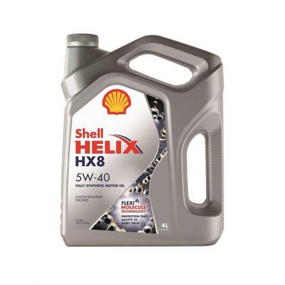 Масло моторное SHELL HELIX HX8 5W-40 синтетика 4 л 550040295