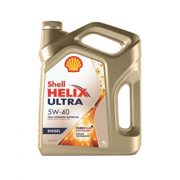 Масло моторное SHELL HELIX DIESEL ULTRA 5W-40 синтетика 4 л 550040558