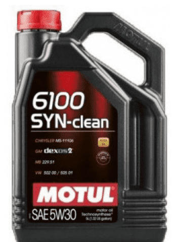 Масло моторное Motul 6100 SYN-CLEAN 5W30 синтетическое 5л 107948