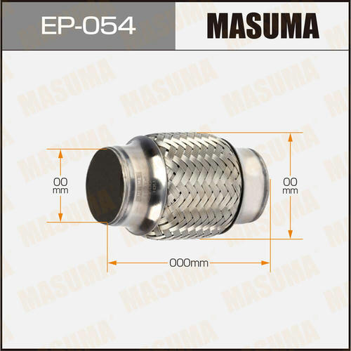 Гофра глушителя Masuma Interlock 42x100 усиленная, EP-054