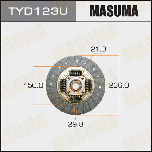 Диск сцепления Masuma, TYD123U