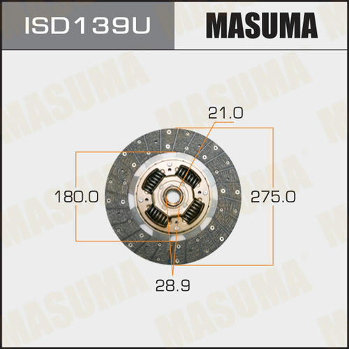 Диск сцепления Masuma, ISD139U