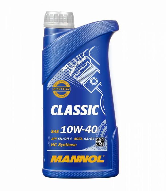 Масло моторное MANNOL CLASSIC 10W-40 полусинтетика 1 л MN7501-1