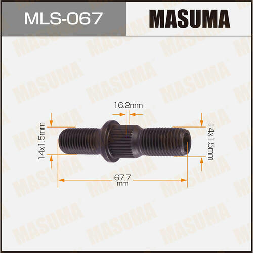 Шпилька колесная M14x1.5(R), M14x1.5(R) Masuma, MLS-067