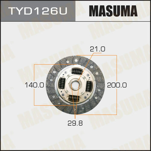 Диск сцепления Masuma, TYD126U