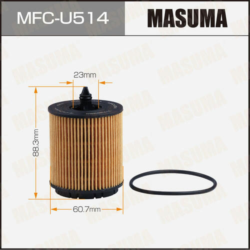 Фильтр масляный Masuma (вставка), MFC-U514