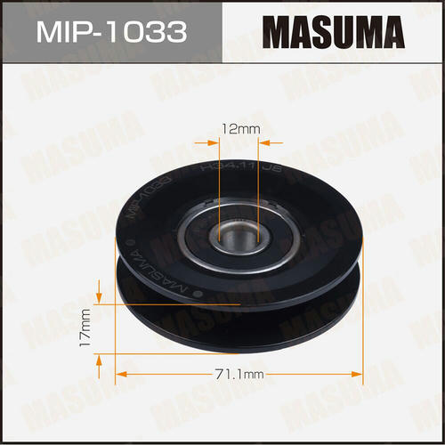 Ролик натяжителя приводного ремня Masuma, MIP-1033