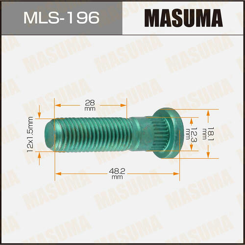 Шпилька колесная M12x1.5(R) Masuma, MLS-196