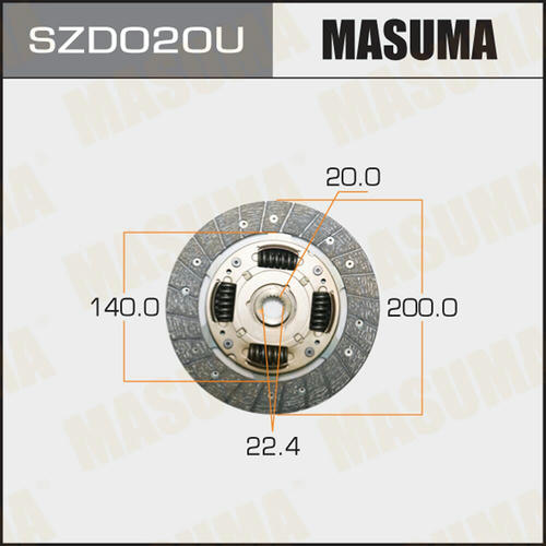 Диск сцепления Masuma, SZD020U