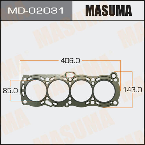 Прокладка ГБЦ (графит-эластомер) Masuma толщина 1,60 мм, MD-02031