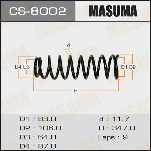 Пружина подвески Masuma, CS-8002