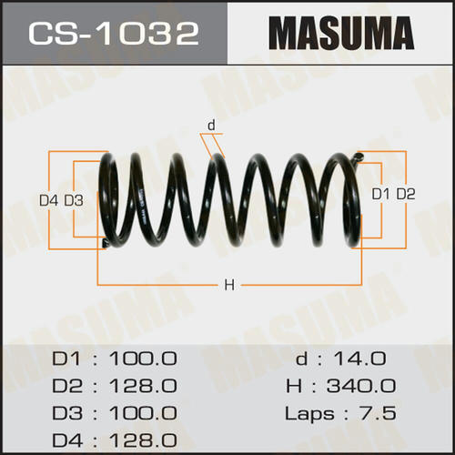 Пружина подвески Masuma, CS-1032