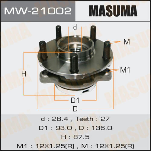 Ступичный узел Masuma, MW-21002