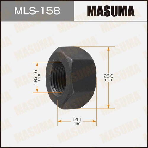 Гайка колесная Masuma M16x1.5(R) под ключ 27, MLS-158