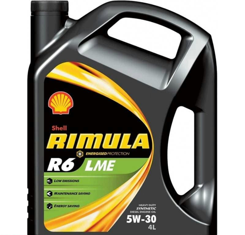 Масло SHELL Rimula R6 LME 5W30 моторное синтетическое 4л