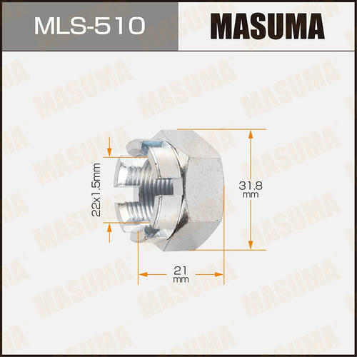 Гайка ШРУСа Masuma M22x1.5(R) под ключ 32, MLS-510
