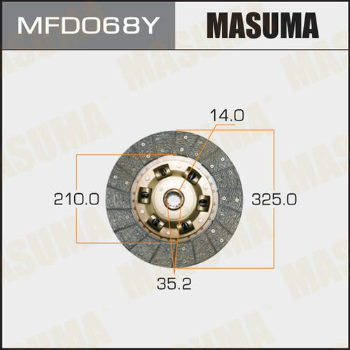 Диск сцепления Masuma, MFD068Y