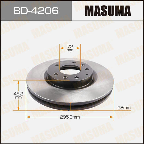 Диск тормозной Masuma, BD-4206