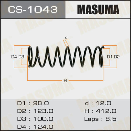 Пружина подвески Masuma, CS-1043