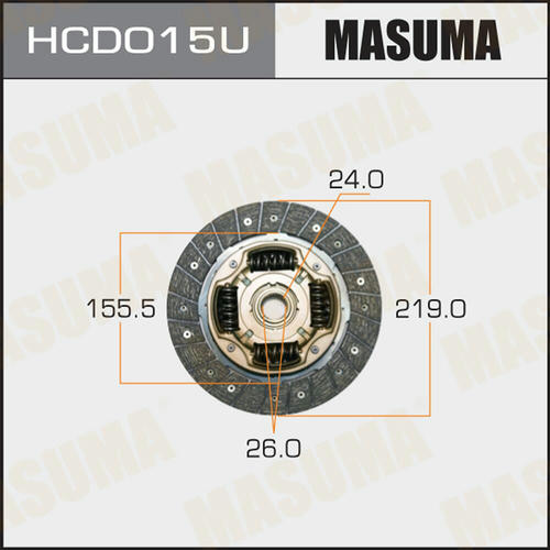 Диск сцепления Masuma, HCD015U