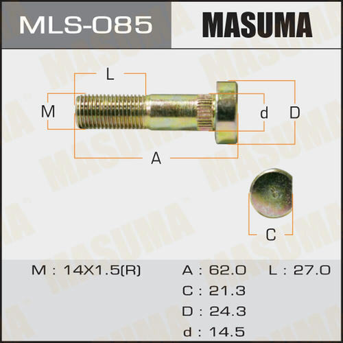 Шпилька колесная M14x1.5(R) Masuma, MLS-085