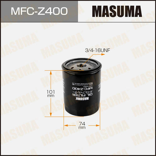 Фильтр масляный Masuma, MFC-Z400