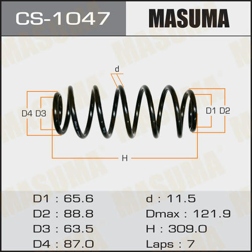 Пружина подвески Masuma, CS-1047