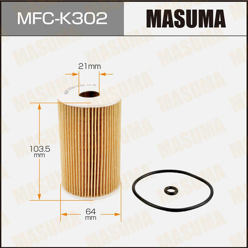 Фильтр масляный Masuma (вставка), MFC-K302
