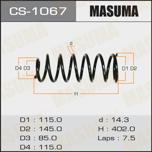 Пружина подвески Masuma, CS-1067