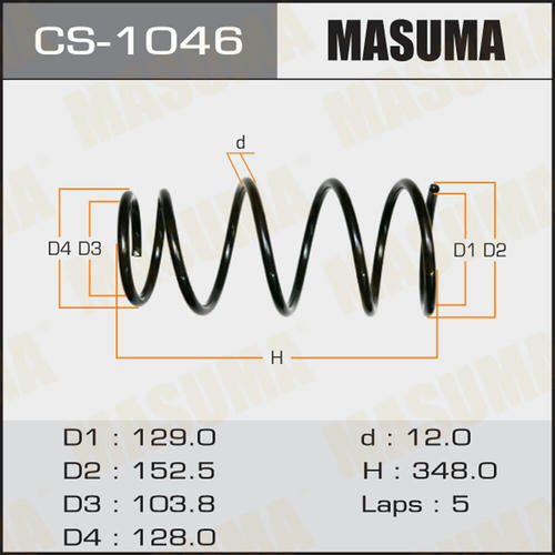 Пружина подвески Masuma, CS-1046