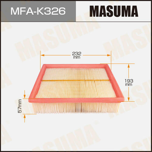 Фильтр воздушный Masuma, MFA-K326