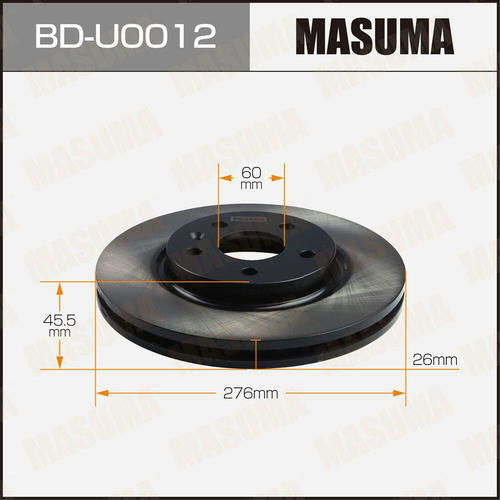 Диск тормозной Masuma, BD-U0012