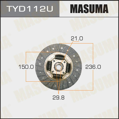 Диск сцепления Masuma, TYD112U