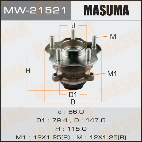Ступичный узел Masuma, MW-21521