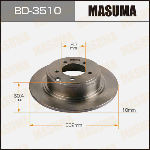 Диск тормозной Masuma, BD-3510