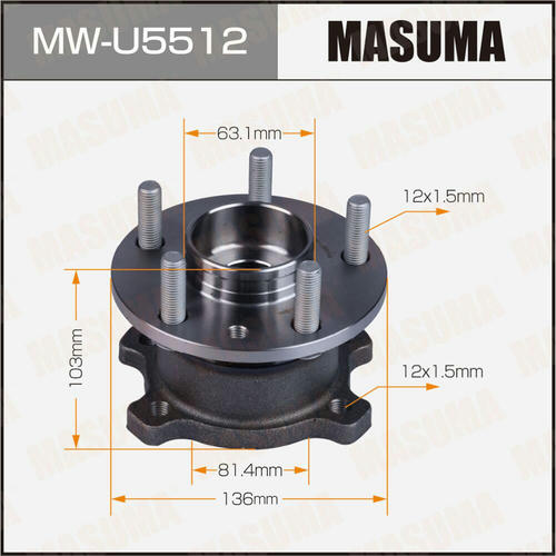 Ступичный узел Masuma, MW-U5512