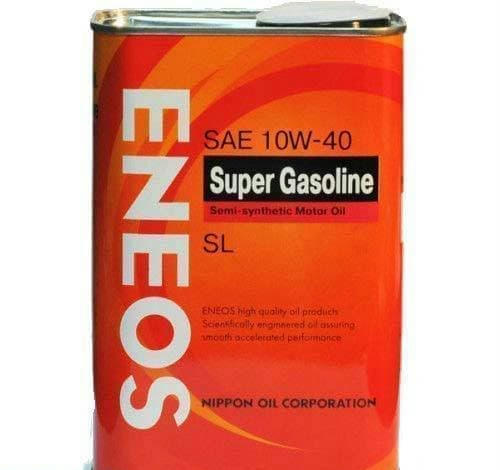 Масло ENEOS Super Gasoline 10W40 SL моторное полусинтетическое 4л SUPER GASOLINE SL 10W40 пc артикул OIL1357