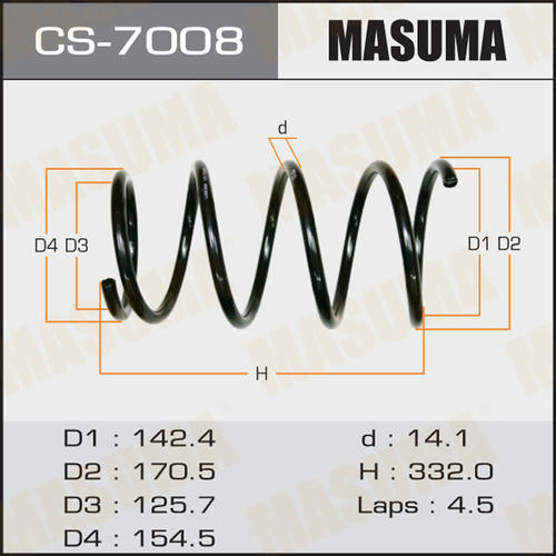 Пружина подвески Masuma, CS-7008
