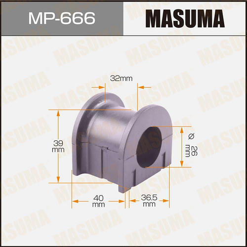Втулка стабилизатора Masuma, MP-666