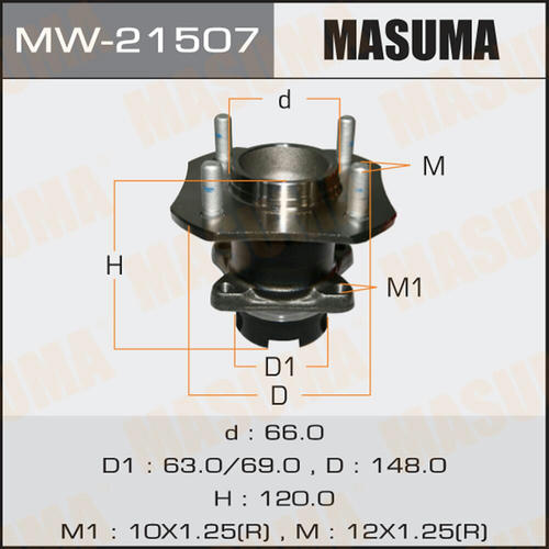 Ступичный узел Masuma, MW-21507