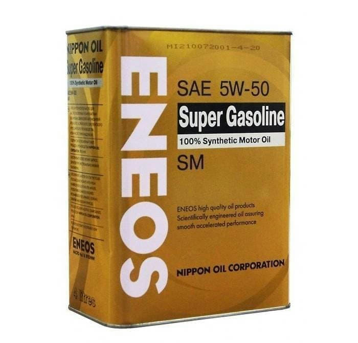 Масло ENEOS Super Gasoline 5W50 SM моторное синтетическое 0,946л 5W50 син.