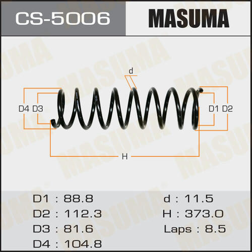 Пружина подвески Masuma, CS-5006