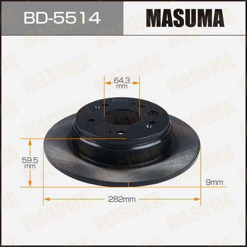 Диск тормозной Masuma, BD-5514