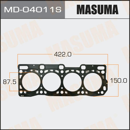 Четырехслойная прокладка ГБЦ (металл-эластомер) Masuma толщина 1,41мм, MD-04011S
