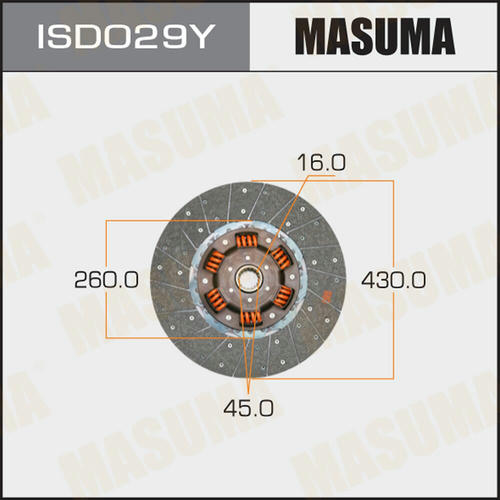 Диск сцепления Masuma, ISD029Y